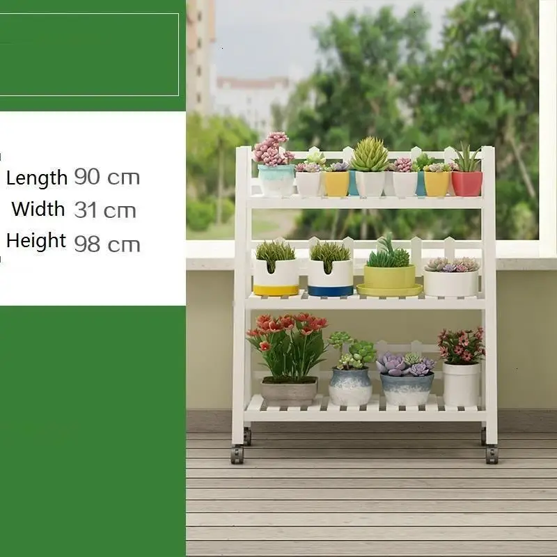 Flores Soporte Interior Estanteria Para Plantas plantenekken Wood Saksi Standi стойка для вырезания балконов полка