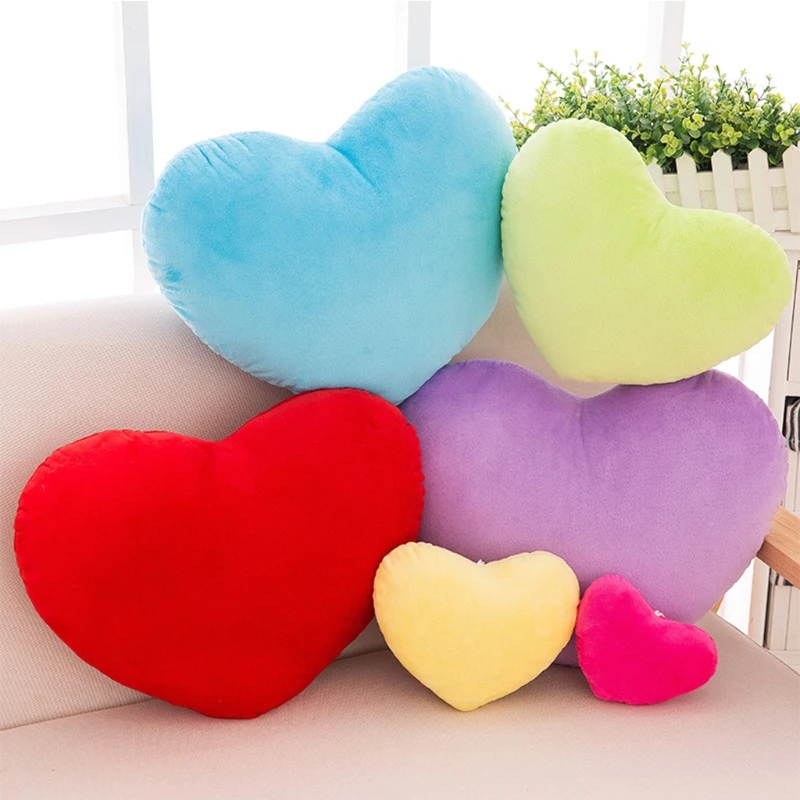 

30cm Heart Shape Decorative Throw Pillow PP Cotton Soft Creative Doll Lover Gift