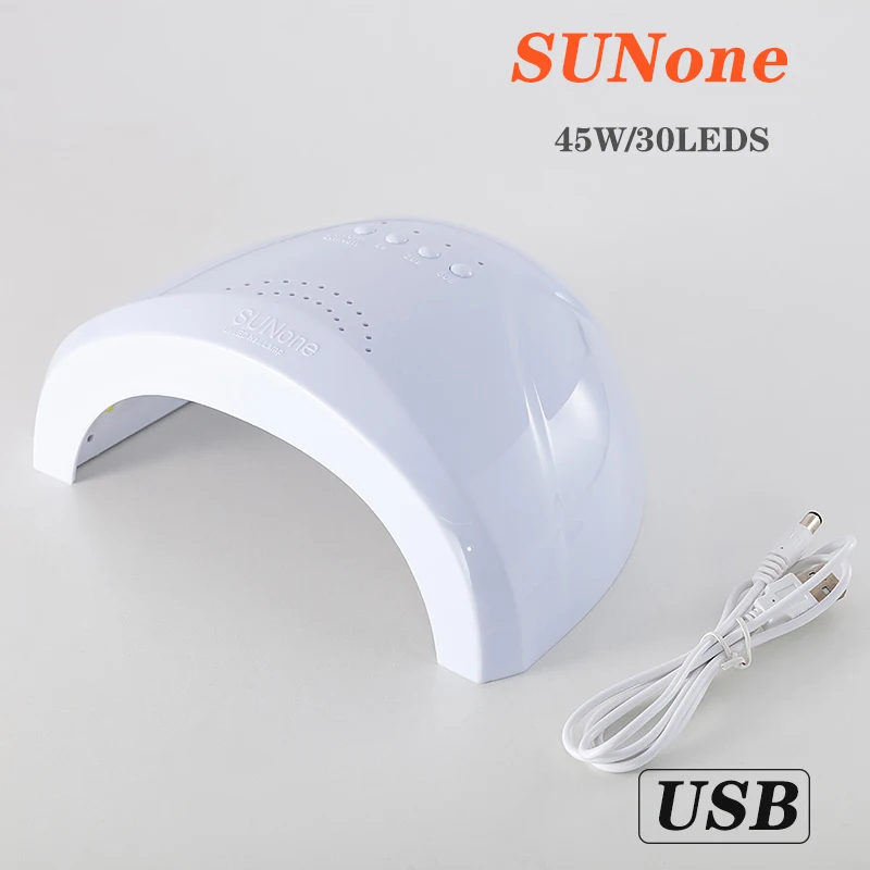 SUNone-45W 108 Вт Светодиодная УФ-лампа для ногтей с 36 светодиодный s для маникюра гель Сушилка для ногтей сушильная лампа для полировки ногтей 30 s/60 s/90 s автоматический датчик маникюрные инструменты - Цвет: SUNone-45W