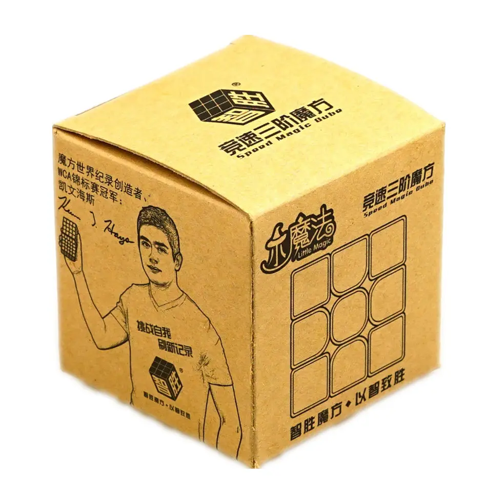 Yuxin Little Magic Cube 3x3 черный прозрачный пазл 3x3x3 Cubo Magico 3 слоя скоростной куб профессиональные головоломки игрушки для детей