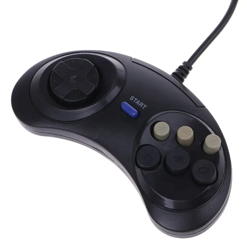 6 кнопочная Проводная прокладка геймпад для игры Sega Mega Drive Megadrive MD Genesis игровой
