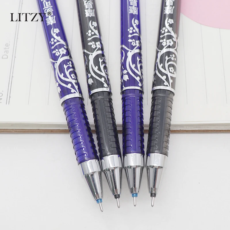 28 шт./лот стираемая ручка набор моющаяся Синие черные чернила для письма гелевые