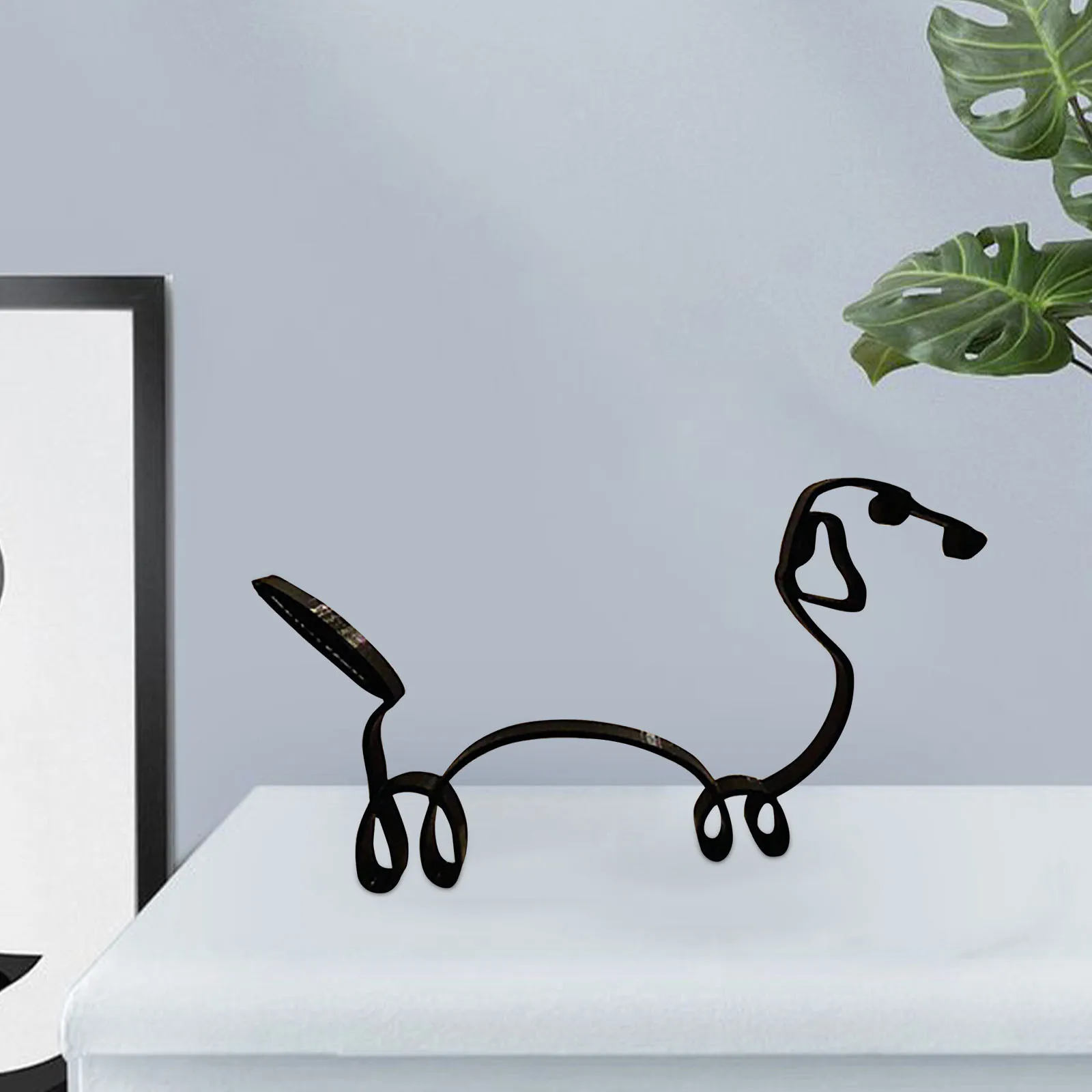 Минималистичная Художественная Скульптура собаки персонализированный подарок