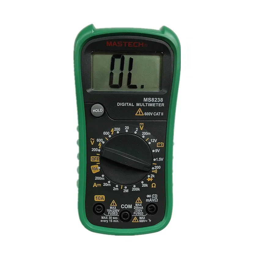 MASTECH MS8238 600V 10A цифровой универсальный измеритель карманный цифровой бытовой Высокоточный цифровой дисплей