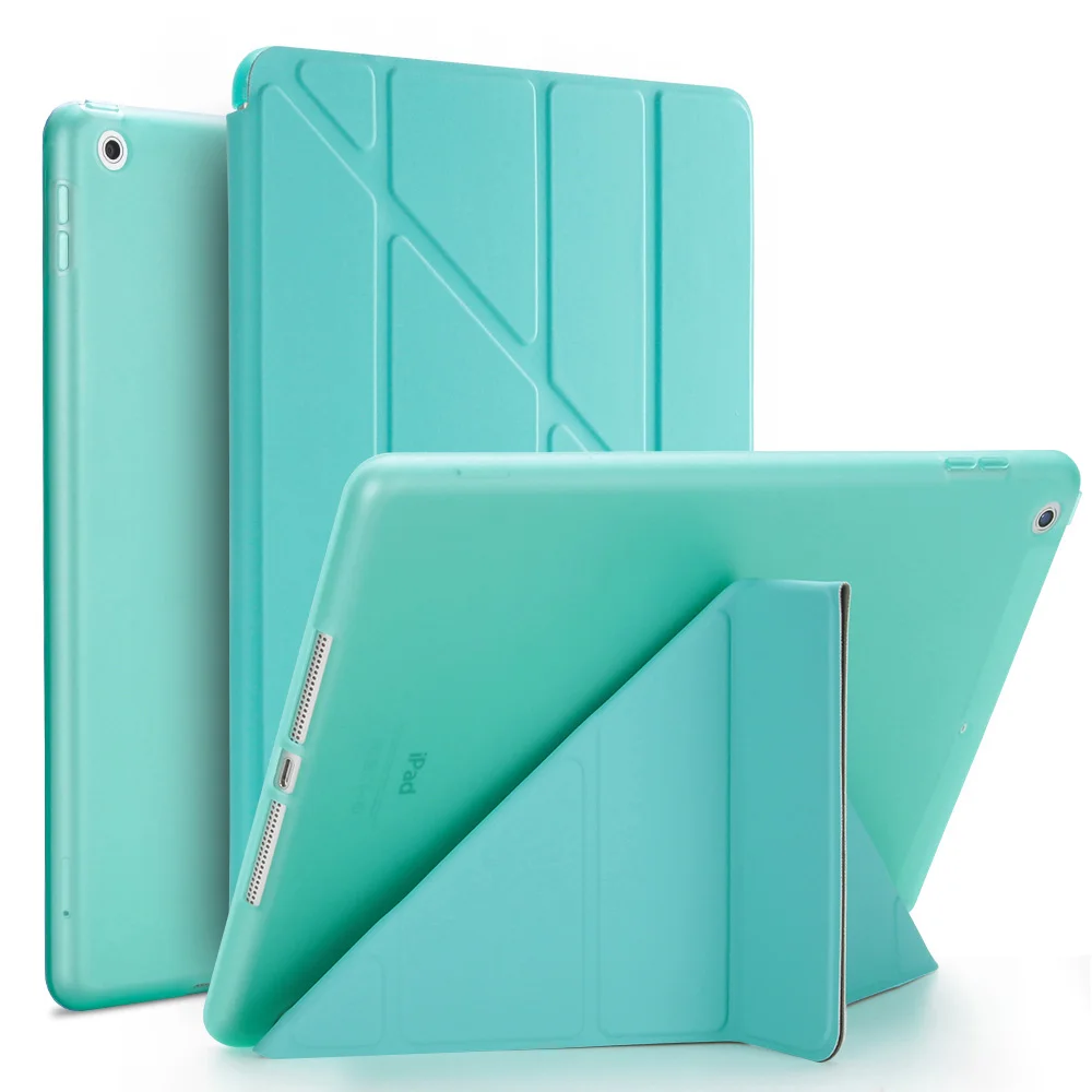 GOLP Чехол для iPad Air 2, PU кожаный чехол-подставка с откидной передней крышкой из мягкого ТПУ Смарт-Чехол для iPad Air 2