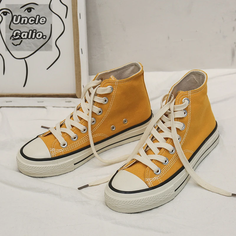 

Women Canvas Shoes Women FashionSummerCasualSneakers StudentCasual Shoes High Top Woman Vulcanize Shoes 2020 Spring Autumn