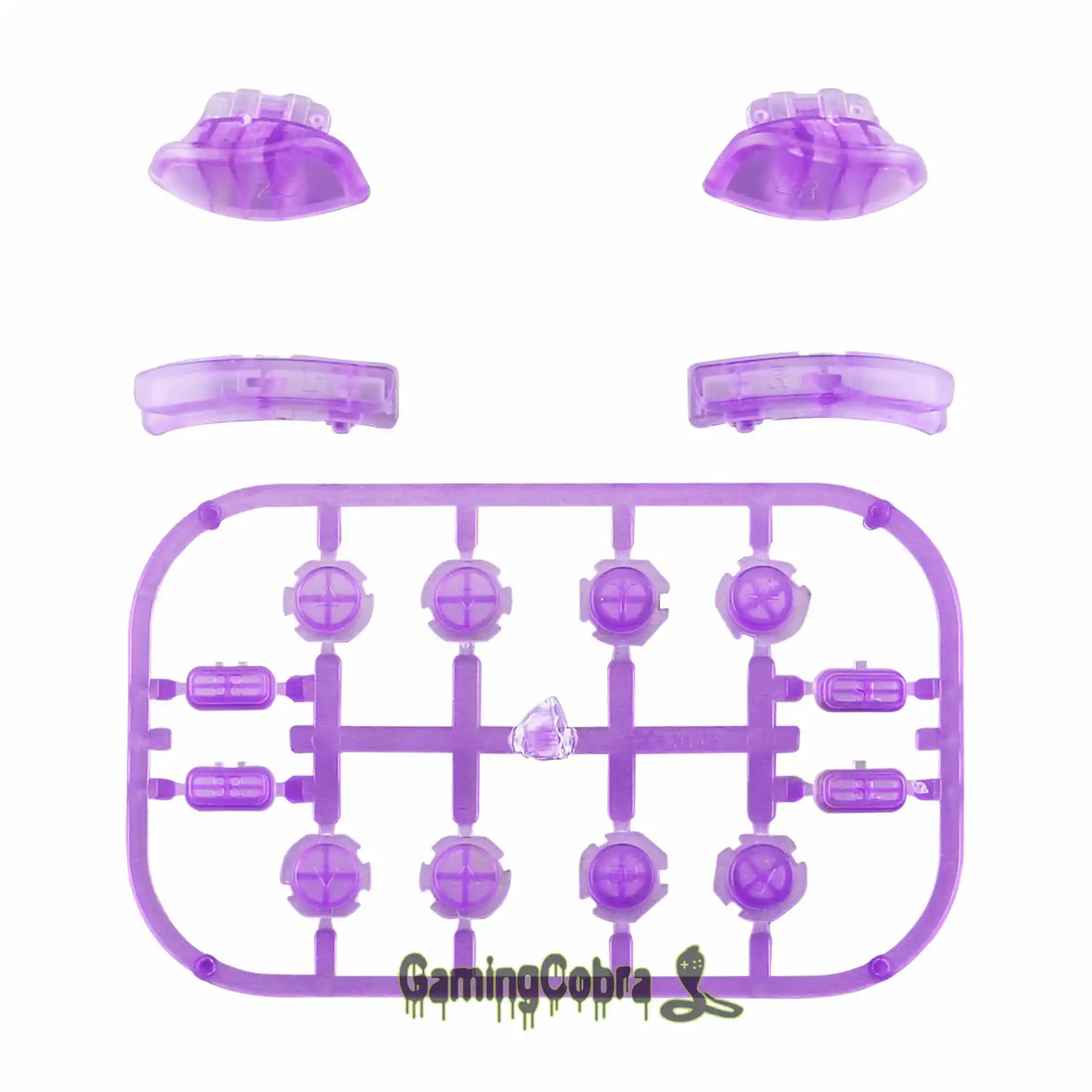 Clear Atomic Purple Сменные Клавиши направления ABXY SR SL L R ZR ZL триггер полный набор кнопок с инструментами для nintendo Switch Joy-Con - Цвет: Clear Atomic Purple