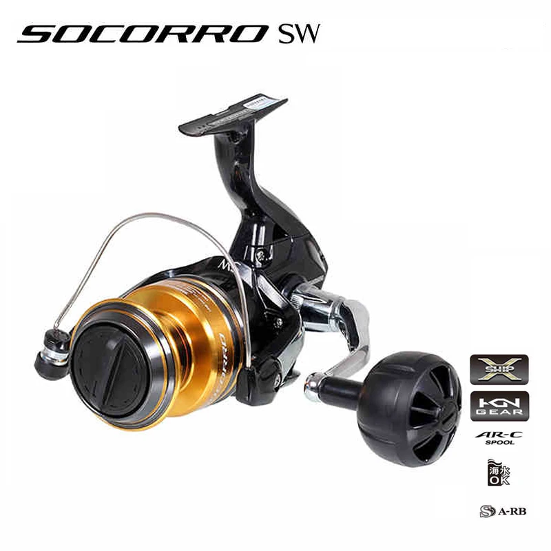Катушка для спиннинга SHIMANO SOCORRO SW 5000 6000 8000 катушка удочки Saltwater 4 + 1BB 10000: 6.
