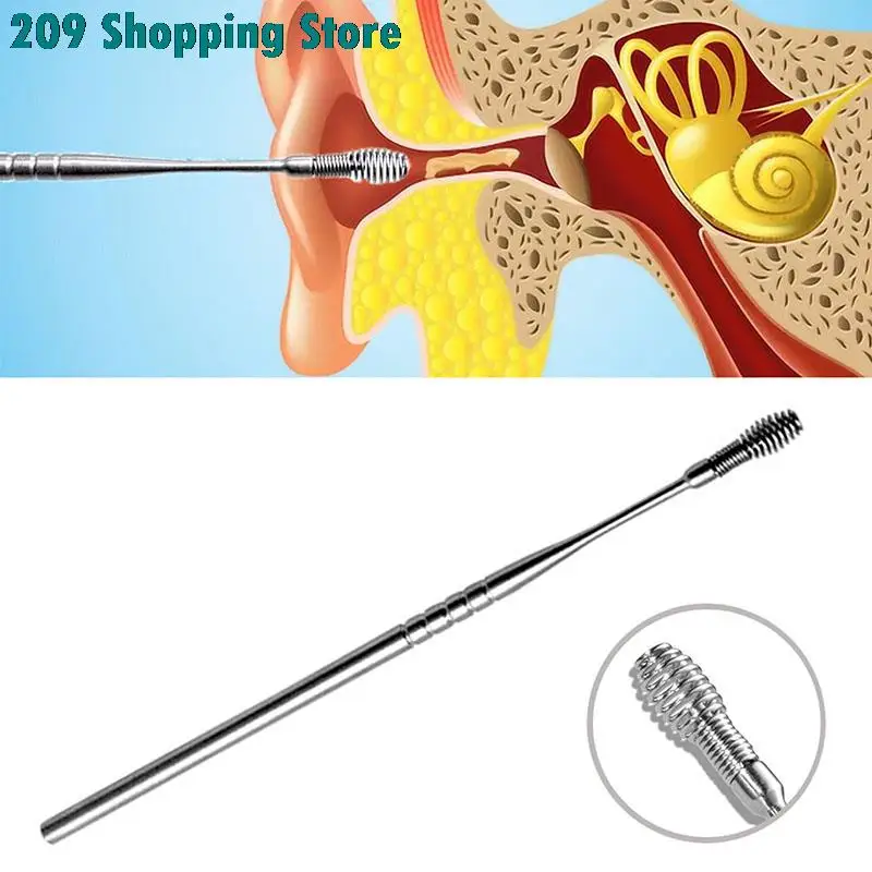 

Набор для чистки ушей из нержавеющей стали, 360 °, 11,5 см