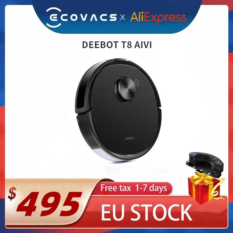 Робот пылесос ECOVACS DEEBOT T8 AIVI с приложением|Пылесосы| |