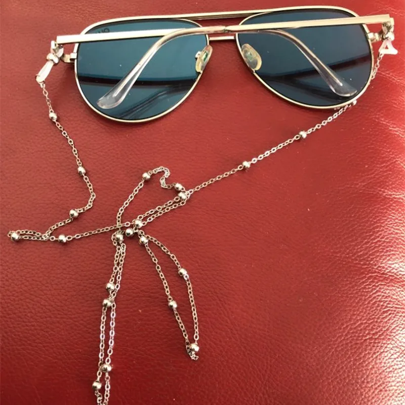 Модные женские очки золотого и серебряного цвета цепочки для очков ожерелье с