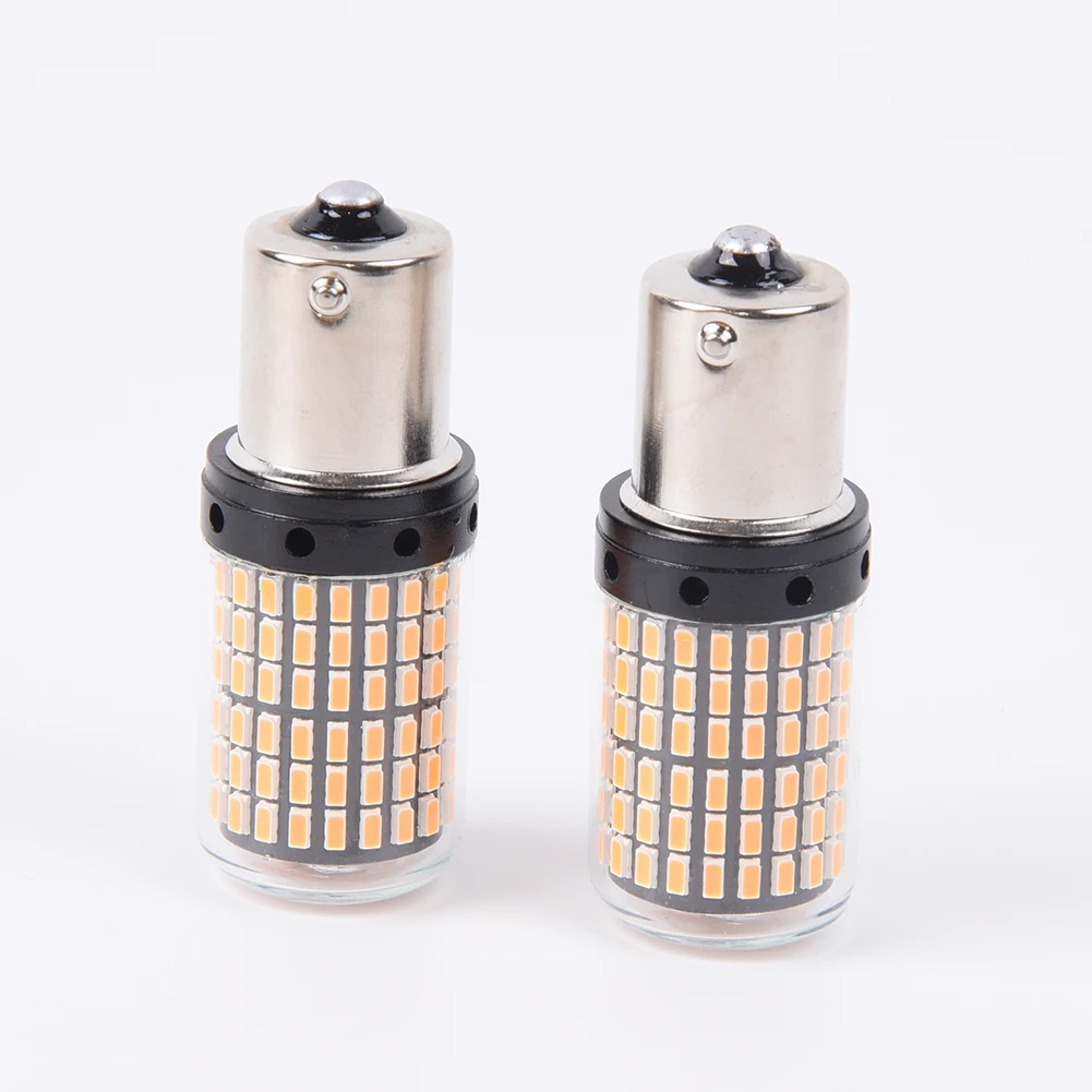 

3000K Accessory Amber Lamps 3400LM 2pcs LED 1156 SMD BAU15S PY21W Canbus New Hot Turn Signal Lights Durable Useful