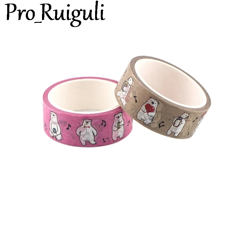 Полар флиса с рисунком из мультфильма Медведь Декоративная лента Бумага для