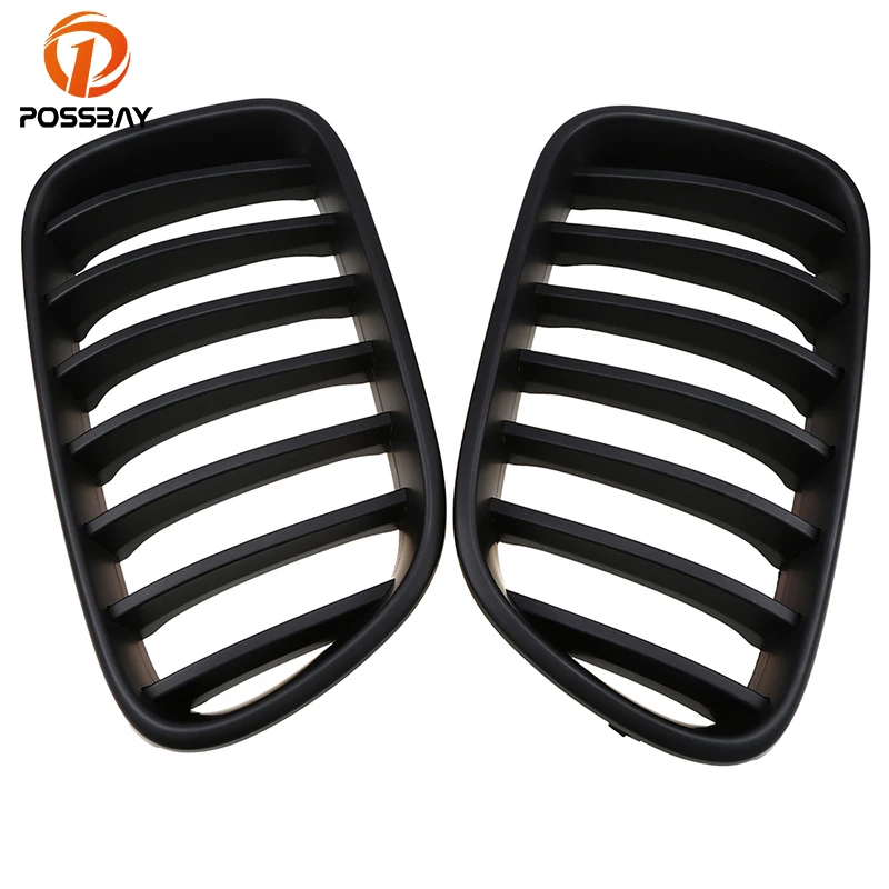 POSSBAY Car Front Kidney Grille Grills Matte Black Bumper Grilles for BMW X3 F25 28iX/30dX/35dX/35iX 2010-04.2014 Pre-facelift | Автомобили