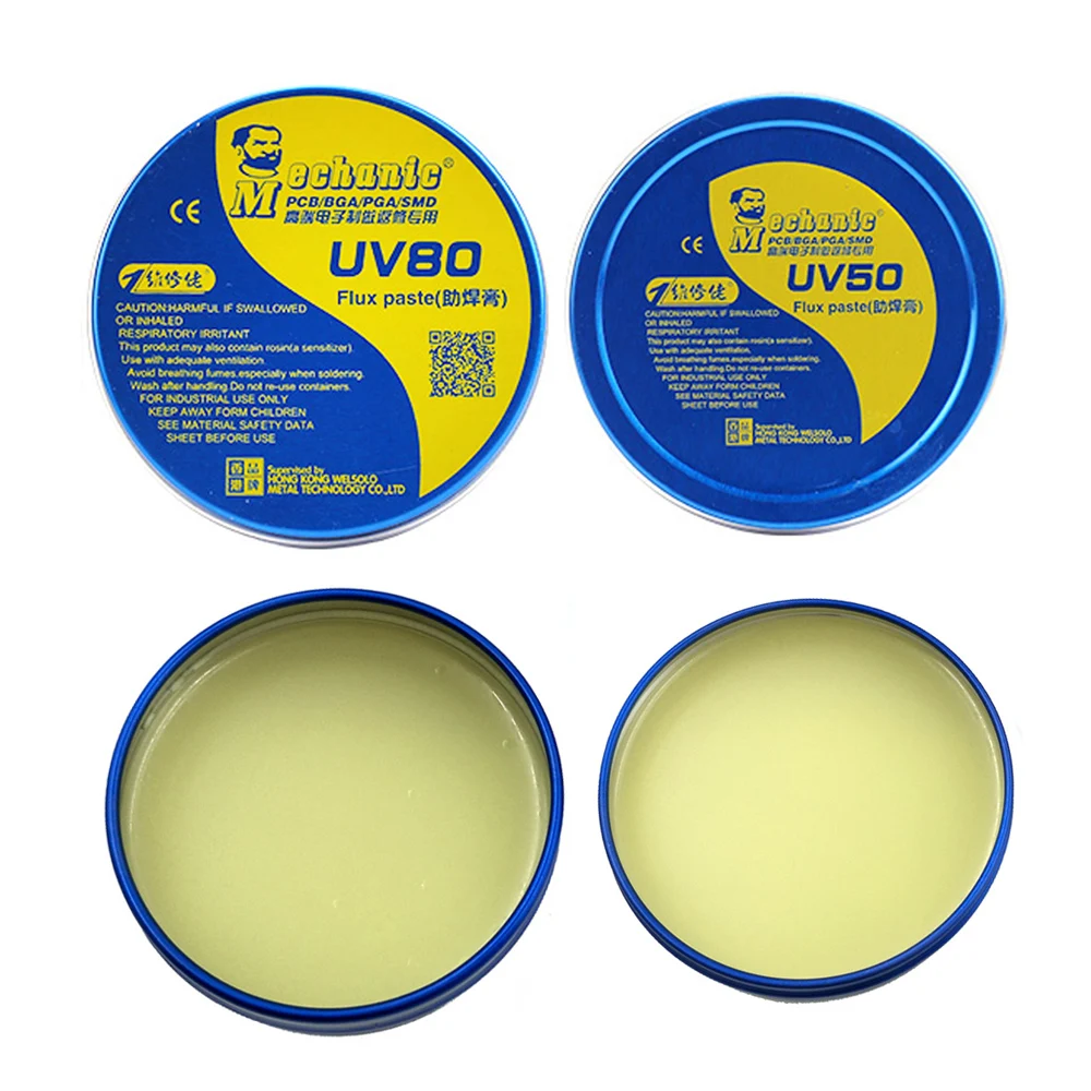 Механик MCN-UV80 UV50 без-чистой пасты пайка с флюсом оловянные IC части пайки Lron сварочные флюсы для PCB/BGA/PGA/SMD