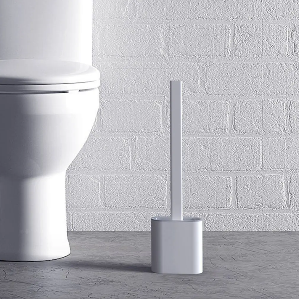 

Simple Flat Tpr Brush Head Decontamination With Base Crack Deep Cleaning Compact And Portable Toilet Brush