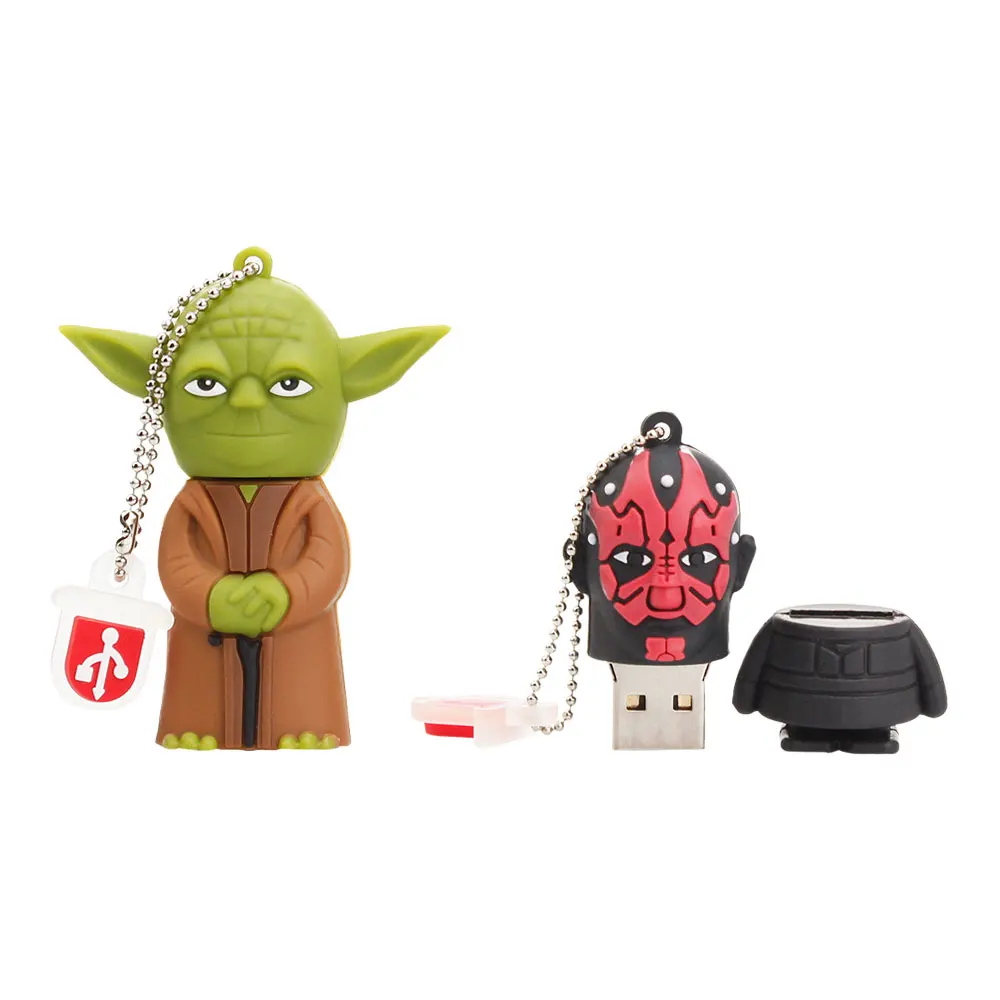 Флешка USB 64GB Флешка в форме героя мультика Звездные войны Дарт Вейдер 128GB 32GB 16GB 8GB4GB Флешка USB флеш-накопитель
