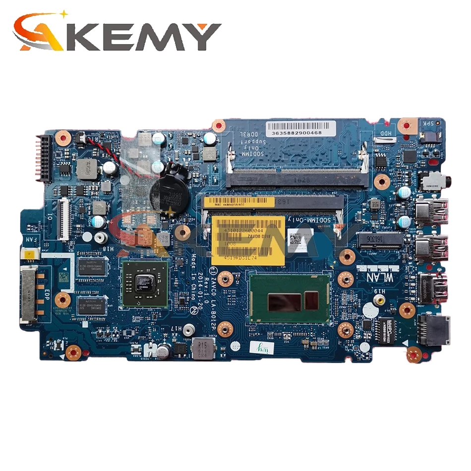 Akemy I7-4510U/4500u для DELL Inspiron 5547 5447 5442 материнская плата ZAVC0 LA-B012P CN-05MD4V 5MD4V 100%