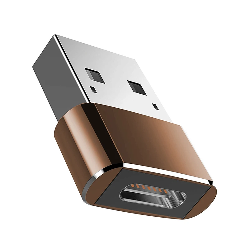Золотой Usb type C Женский к USB Мужской адаптер для Macbook Nexus huawei Nokia соединительный кабель type-C к Usb 3,0 зарядный Otg конвертер - Цвет: Золотой