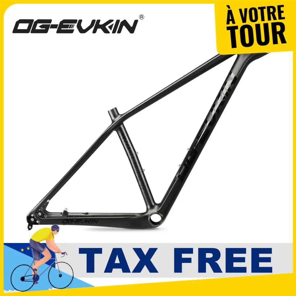 OG EVKIN CF 052 27.5er/29er MTB карбоновая рама для велосипеда 135xQR или 142x12 Thru ось дисковая