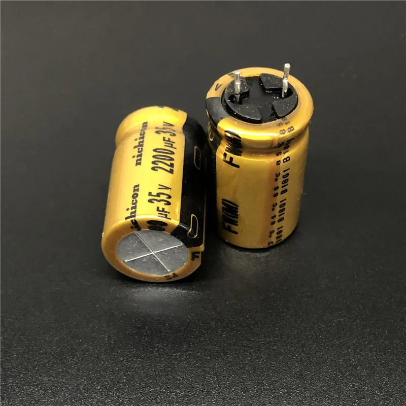 100 шт. 2200 мкФ 35 в NICHICON FW Серия 16x25 мм 35V2200uF HiFi аудио конденсатор | Электронные