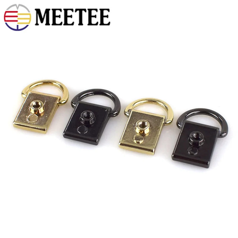 Meetee 5/10 шт. Металлические пряжки для украшения сумки DIY ремешок боковое подвесное