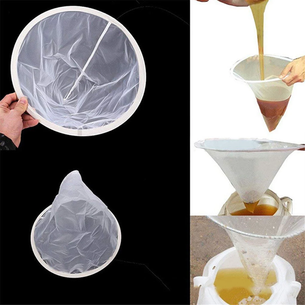 

3 Pieces Nylon Fiber Honey Strainer Filter Net Impurity Filtering Fabric Bee Beekeeping Tools 35cm