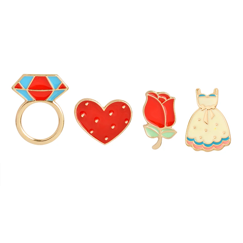 3 ~ 6 шт./компл. Кот Роза Птица кои Сакура крутой автомобиль брошки пуговицы заколки