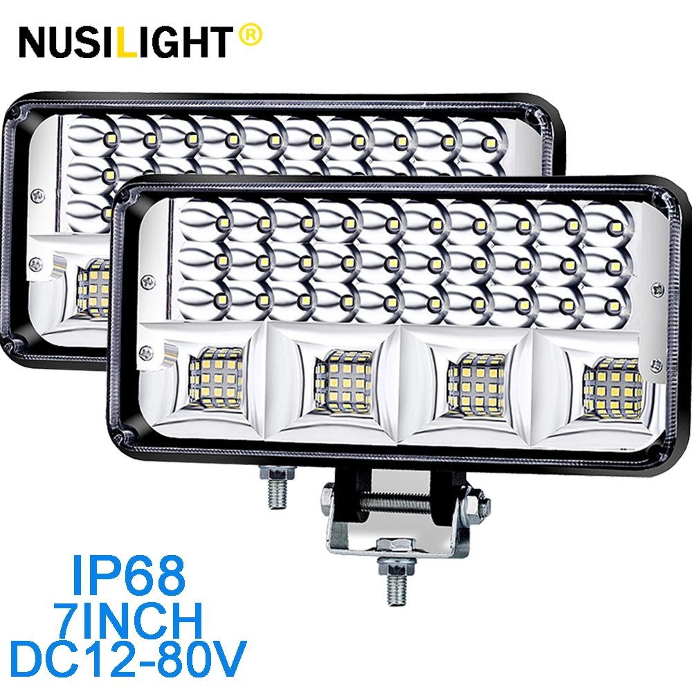 2 шт 12V 24V Автомобильный светодиодный рабочий светильник бар противотуманная фара