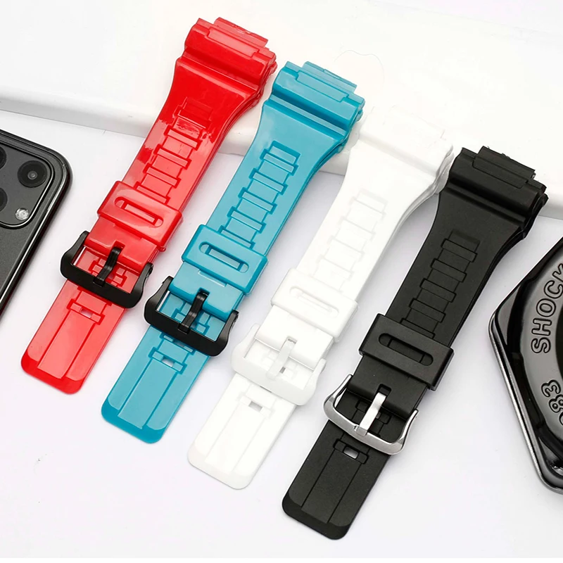 

Waterproof Resin Strap Watch Band For Casio AQ-S810W AQS810WC AQ-S810W-1A sport watchband wristband Bracelet Watch Accessories