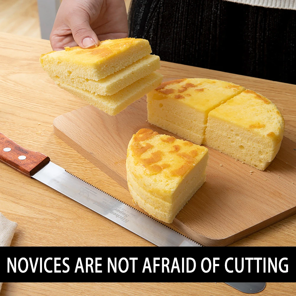 Инструмент для торта нож не может падение шлака Резак Кухня Layerer Sawtooth тост