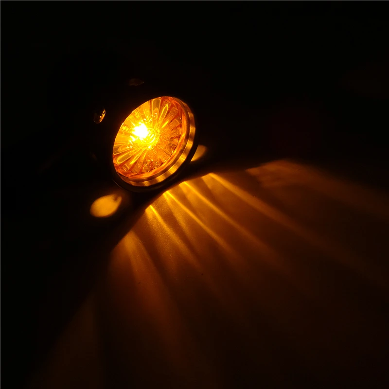 1 пара хромированных черных мотоциклетных светодиодных ретро мигалок с