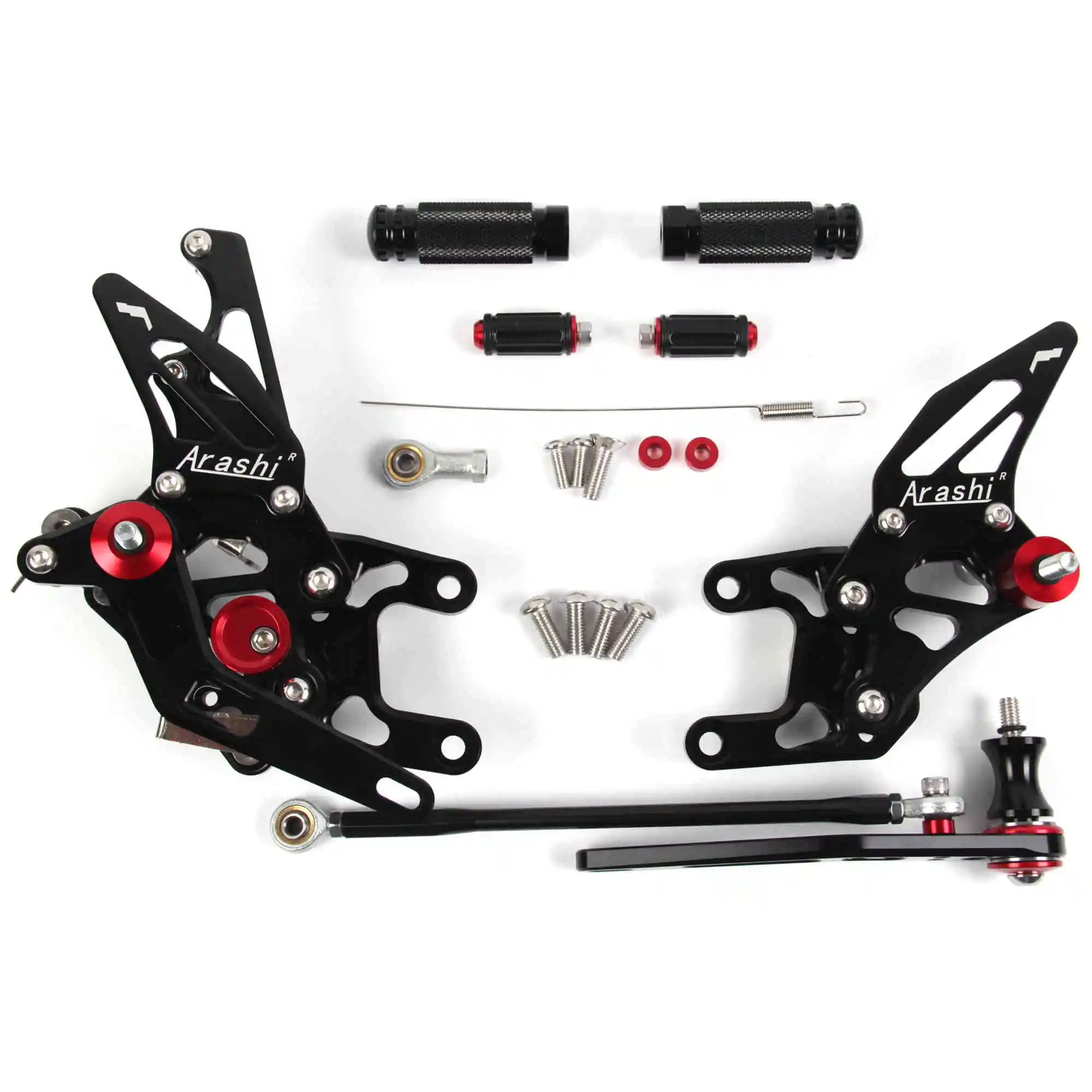 Регулируемые подножки для Honda CBR1000RR 2012- аксессуары для мотоциклов подножки Rearsets CBR 1000 RR CBR1000 1000RR 1000CC - Цвет: 1.0 Black