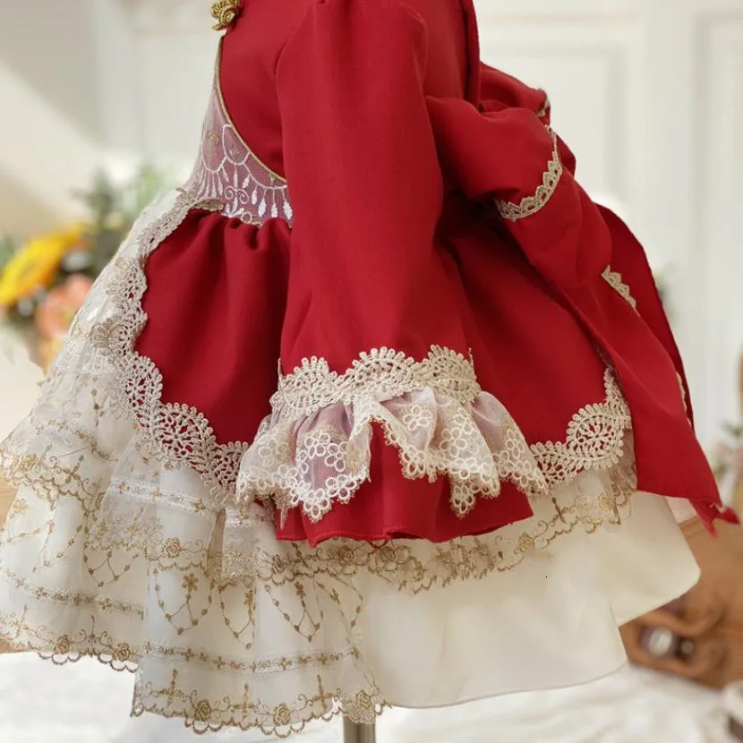

Miayii Baby Clothing Spanish Vintage Lolita Turkey Ball Gown Flare Sleeve Lace Birthday Easter Princess Dress For Girls Y3772