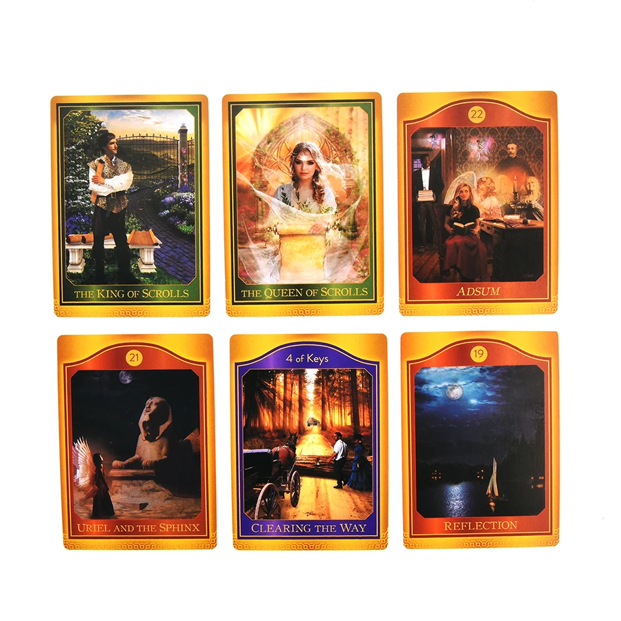 The Akashic Tarot A 62 карты колода и руководства Шэрон Анна клинлер Кристалл Духи оракул
