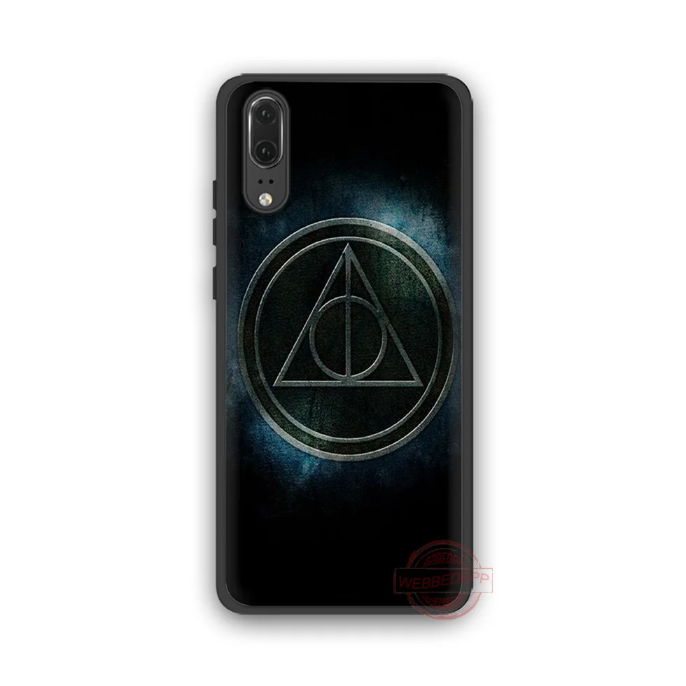 WEBBEDEPP Deathly Hallows Logo Fashion Soft Phone Case for Huawei P10 P20 P30 Lite Pro Y6 Y7 Prime 2018 Y9 2019 |