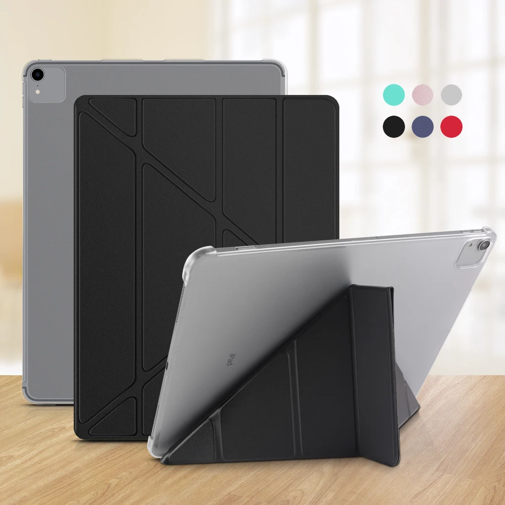 

Умный чехол для iPad Pro 12,9 дюйма 2020, чехол GOLP из искусственной кожи с магнитной застежкой + Жесткая задняя крышка для ПК, Чехол для iPad Pro 12,9 2018