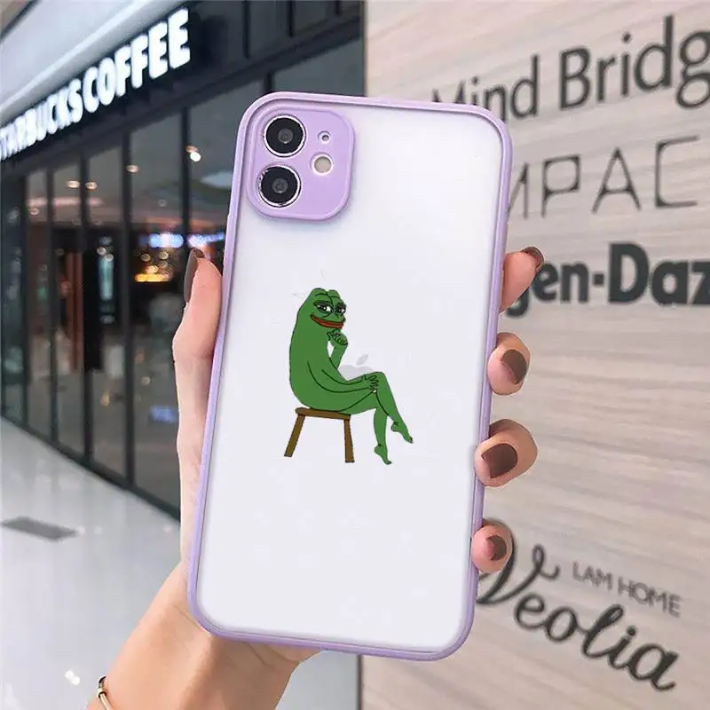 

Kermit the Frog soft shell Phone Cases matte transparent For iphone 7 8 11 12 plus mini x xs xr pro max cover