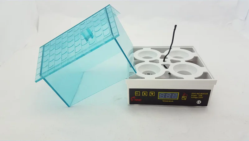HHD Newest 4 Eggs Incubator Mini Hatchery Machine Automatic Digital Poultry Brooder Hatch For Chicken Duck Bird Pigeon Quail Egg