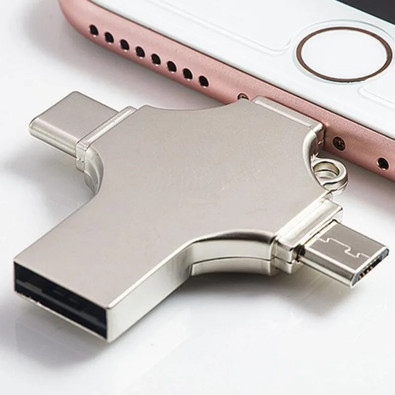 Флеш накопитель 128 ГБ Usb флэш память 256 USB C Тип смартфон Micro usb otg флеш для iPhone IOS