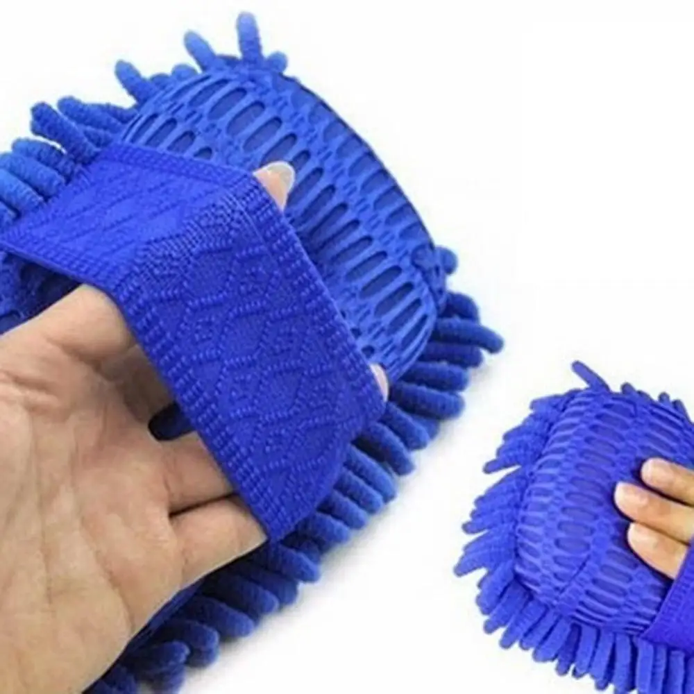 Низкая цена двухсторонние шерстяные перчатки для мытья автомобиля из синели