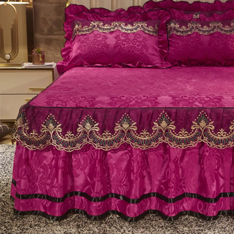 Бархатное покрывало для простыни изящное кружевное постельное спальни