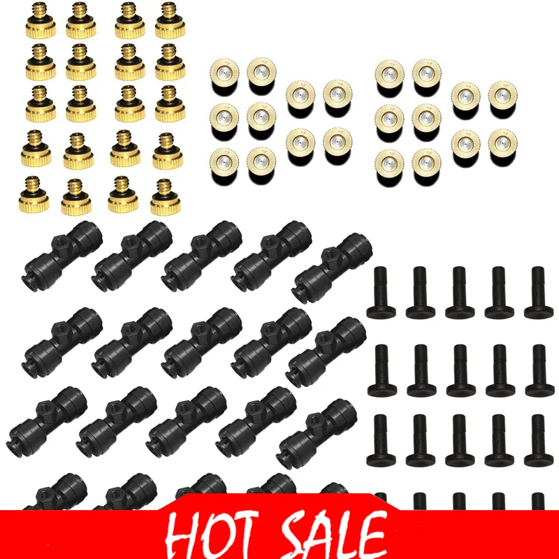 Лучший открытый туман тройник сопло воды запотевание мистер комплект сопел с