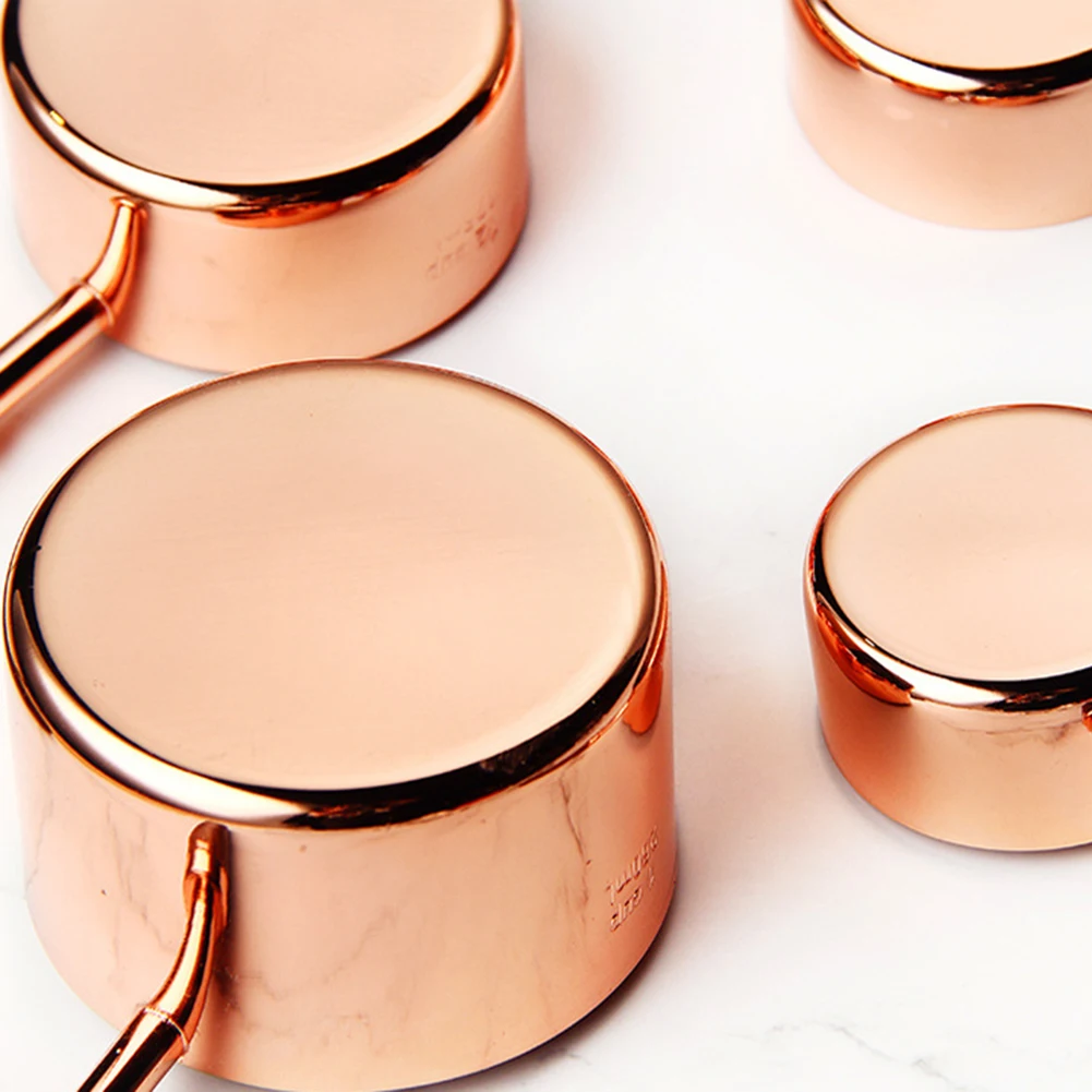 Грецкого ореха деревянной ручкой Нержавеющая сталь мерные стаканы ложки Кухня