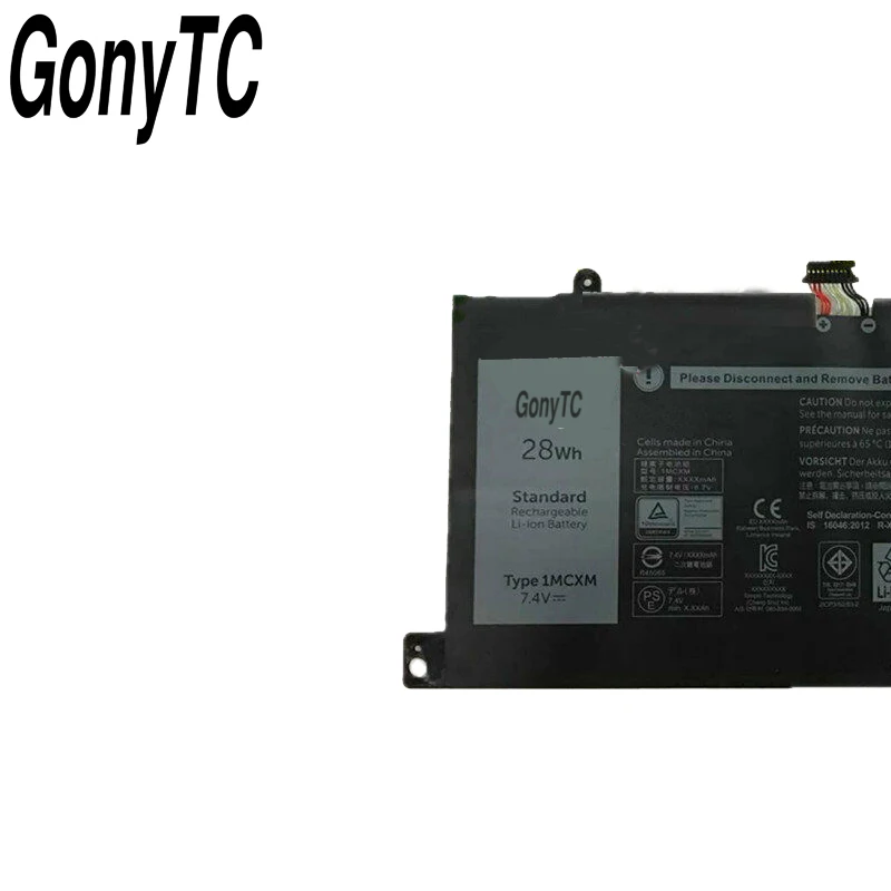 GONYTC 1MCXM клавиатура Батарея для DELL Latitude 5175 G3JJT серии планшетный ПК 7 4 V 28WH |