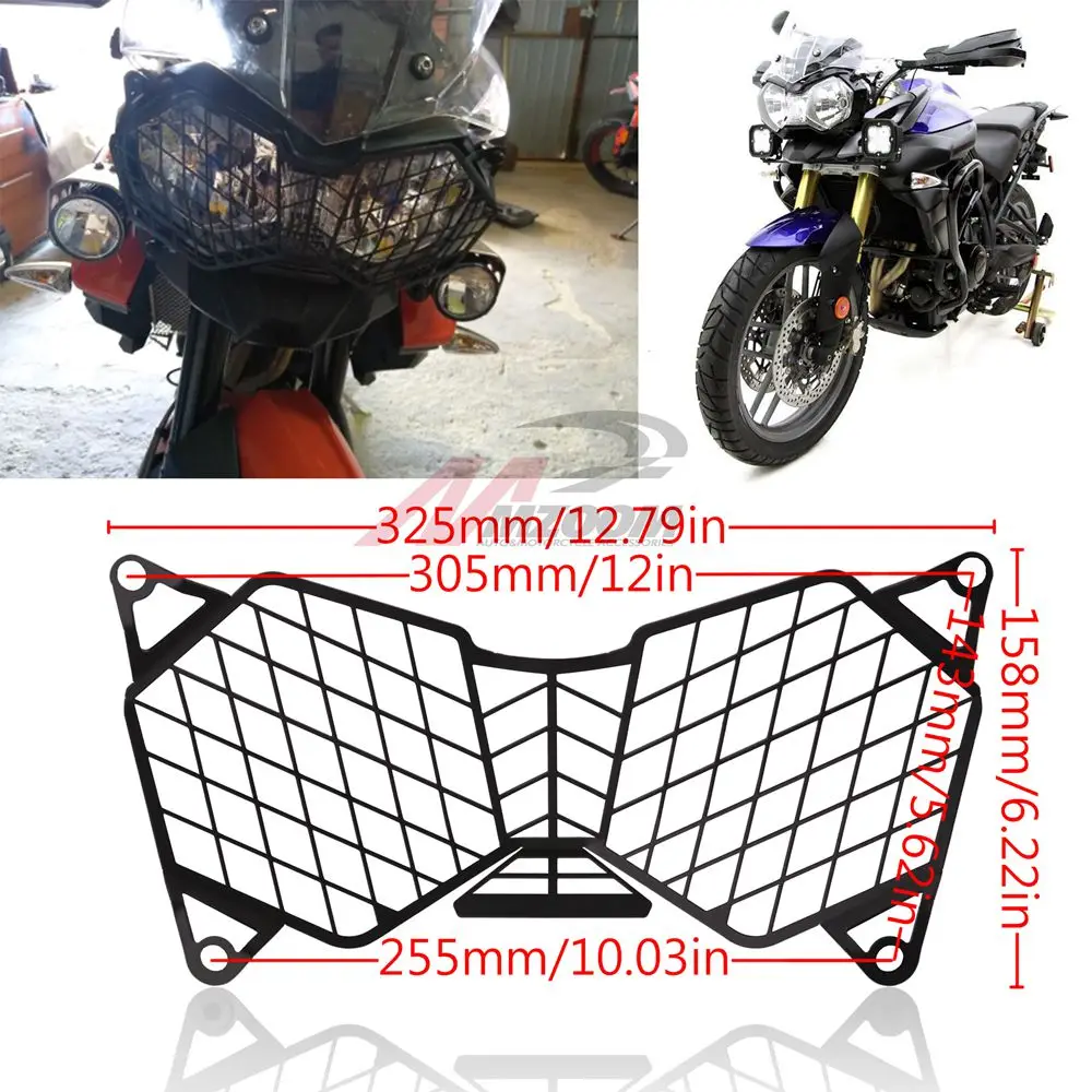 Фара мотоцикла решетка свет крышка Защитная защита для Triumph Tiger 800 2010 2017 & Explorer 1200 12