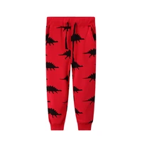 jumping meters childrens sweatpants for autumn winter dinosaurs print drawstring boys girls trousers pockets kids full pants