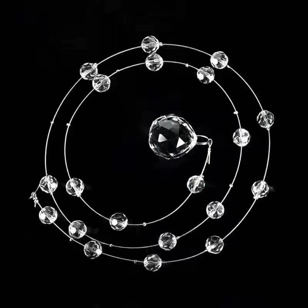 

Кристаллы акриловые бусины гирлянда 20 шт