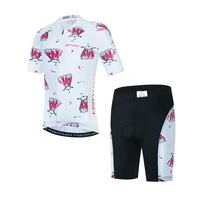 keyiyuan cartoon cycling jersey funny girl child short sleeved suit outdoor road mountain bike clothing mtb maillot vtt moletom