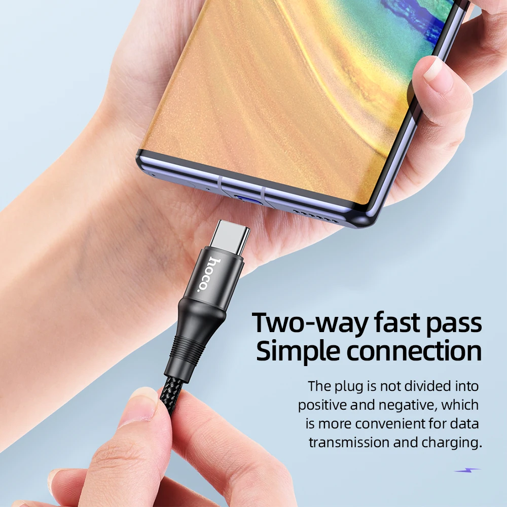 HOCO 100W USB C To USB Type C Cable 5A 100W PD Fast Charger for Macbook iPad Support Quick Charge For Samsung S20 Xiaomi 10 Pro